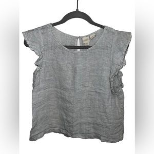 Catherine Malandrino Ruffled Sleeveless Top